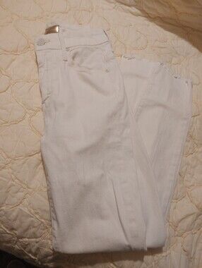 MOTHER High Waisted Looker Ankle Fray Size 25
